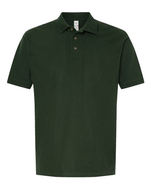 Ring-Spun Piqué Polo — New Forest Green