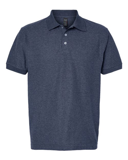 Soft Touch Polo — Heather Navy