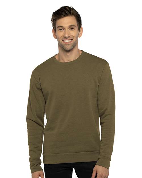 Unisex Malibu Crewneck Sweatshirt — Heather Military Green