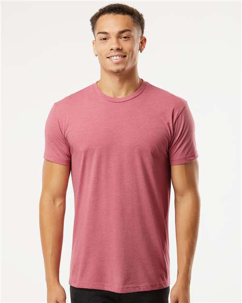 Unisex CVC Tee — Heather Mauve