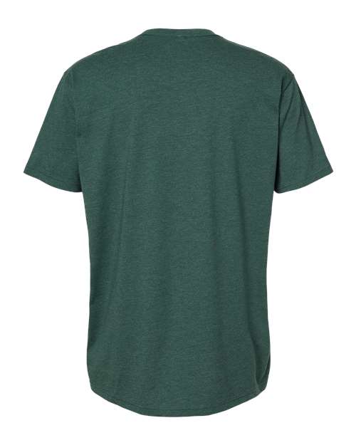 Unisex CVC Tee — Heather Forest Green