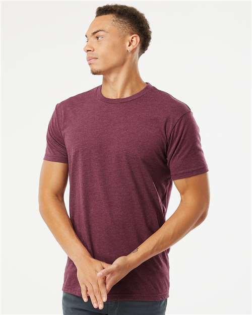 Unisex CVC Tee — Heather Maroon