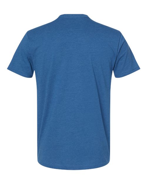 Unisex CVC Tee — Heather Cool Blue