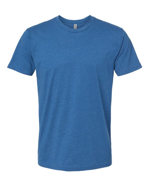 Unisex CVC Tee — Heather Cool Blue