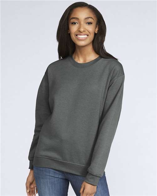 Unisex Softstyle® Midweight Crewneck Sweatshirt — Charcoal