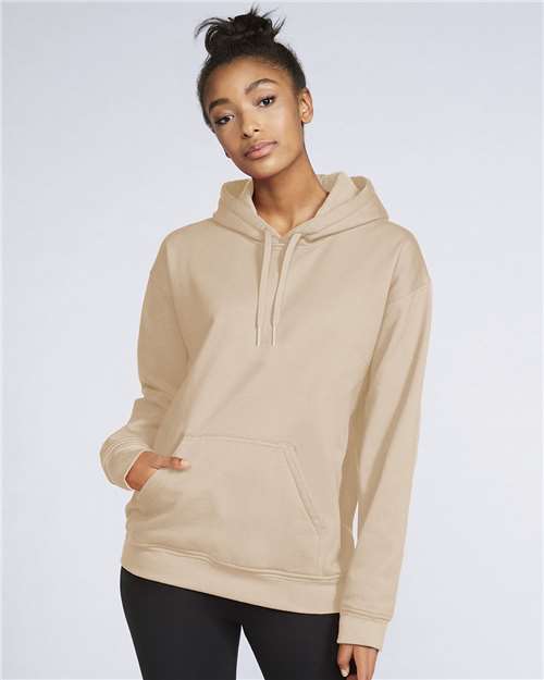 Unisex Softstyle® Midweight Hooded Sweatshirt — Sand