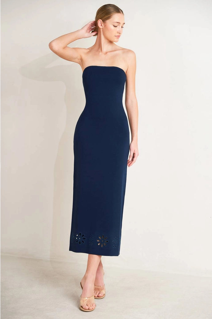Solid sweater knit dress