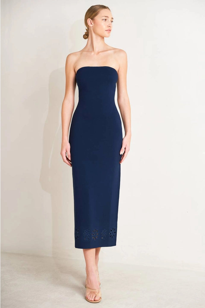 Solid sweater knit dress