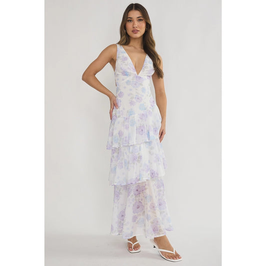 Bodice Floral Maxi Dress