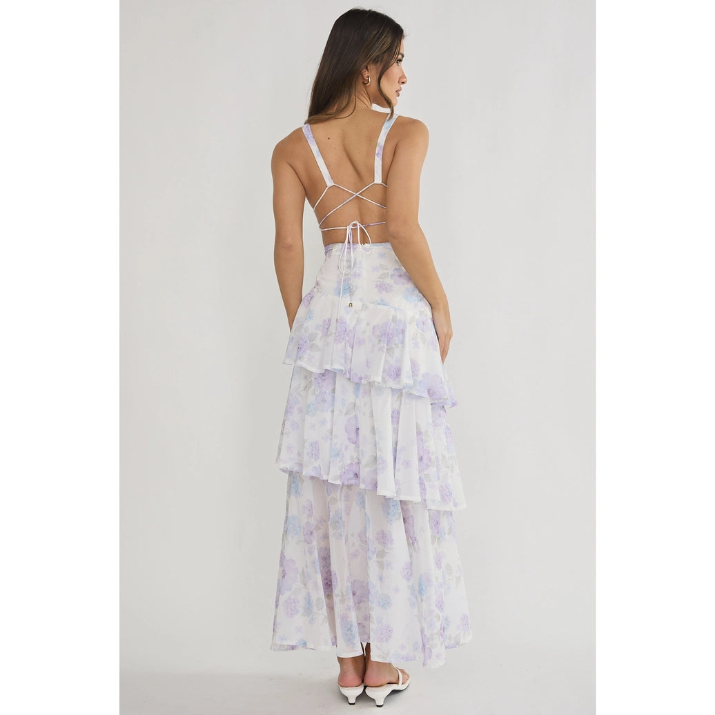 Bodice Floral Maxi Dress