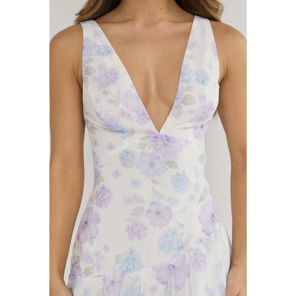 Bodice Floral Maxi Dress