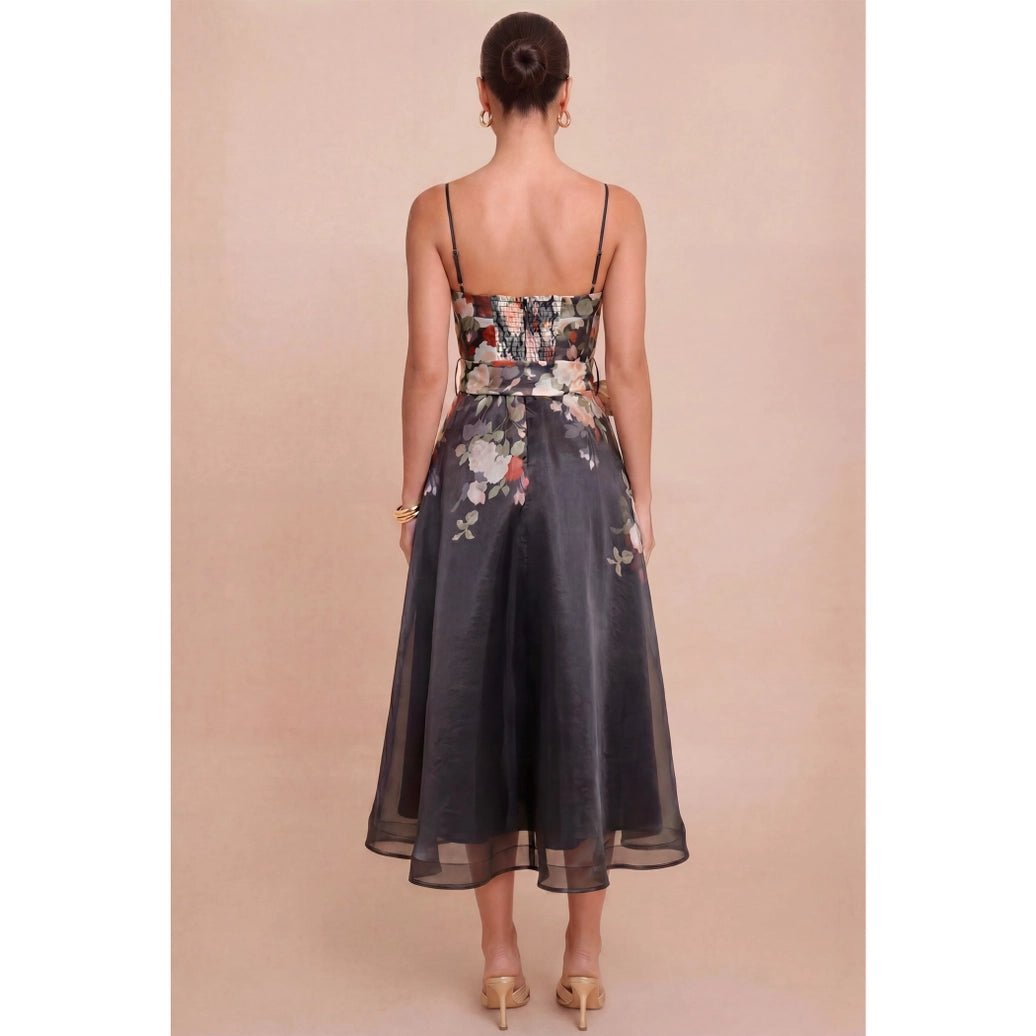 CALL ME ROSE MIDI DRESS