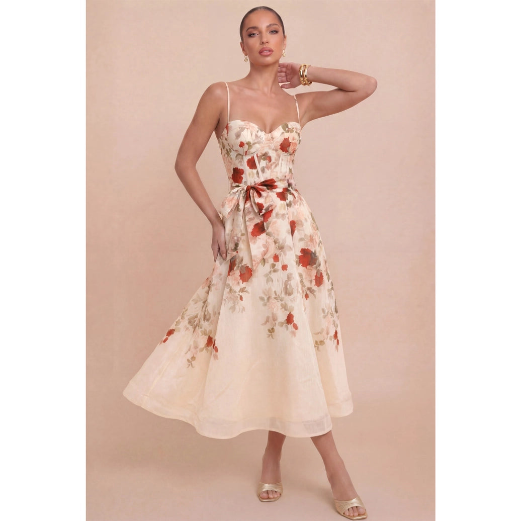 CALL ME ROSE MIDI DRESS