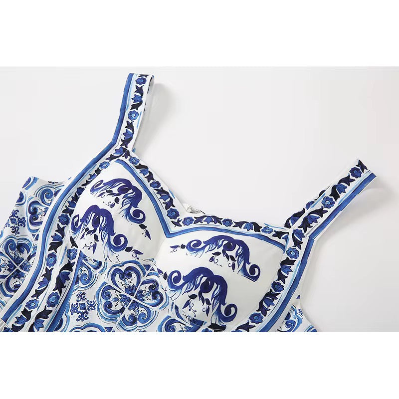 Porcelain printed dress