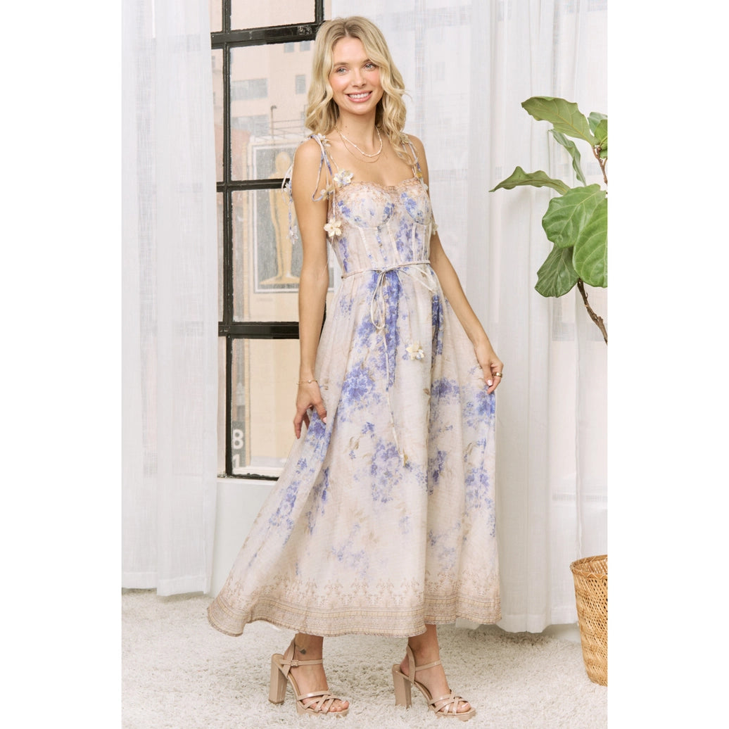 FLORAL PRT TANK DRESS