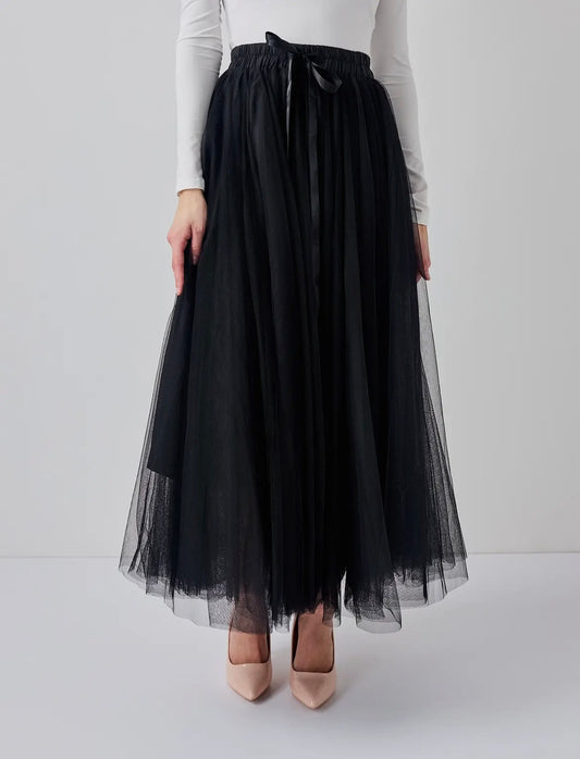 Aria tulle skirt black