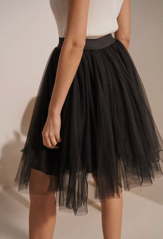 Mid-length tutu petticoat skirt