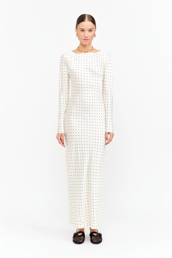 Georgie Cream Dot Dress