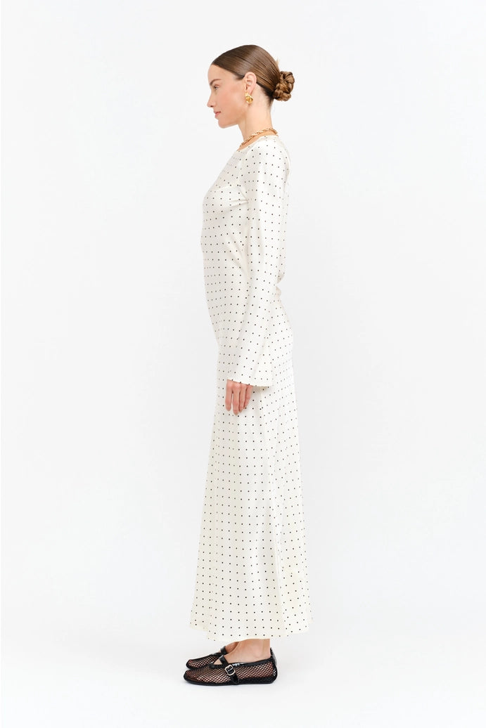 Georgie Cream Dot Dress