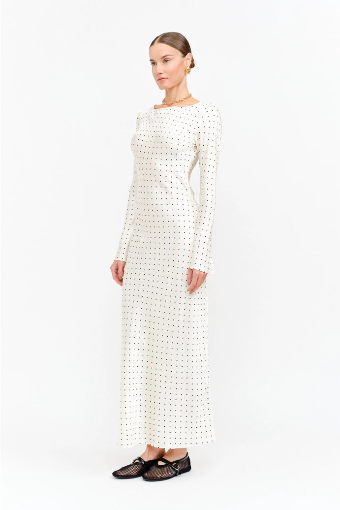 Georgie Cream Dot Dress