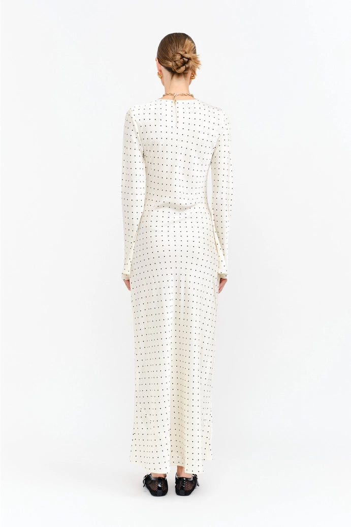 Georgie Cream Dot Dress