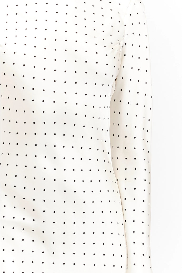 Georgie Cream Dot Dress