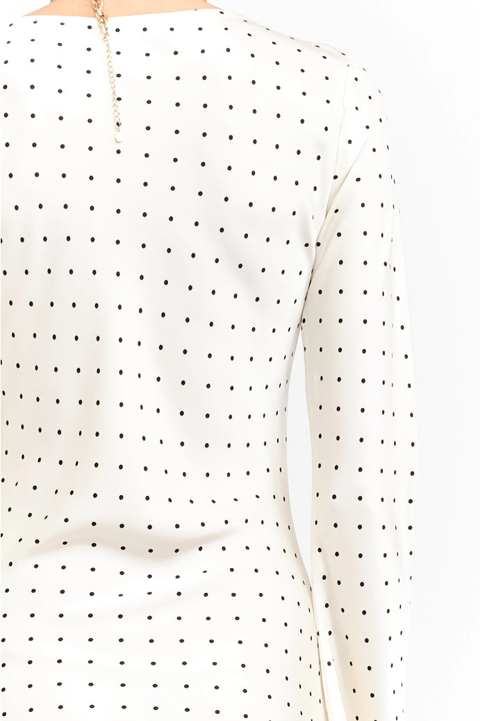 Georgie Cream Dot Dress