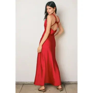 Going Out Twisted Strap Maxi Dress