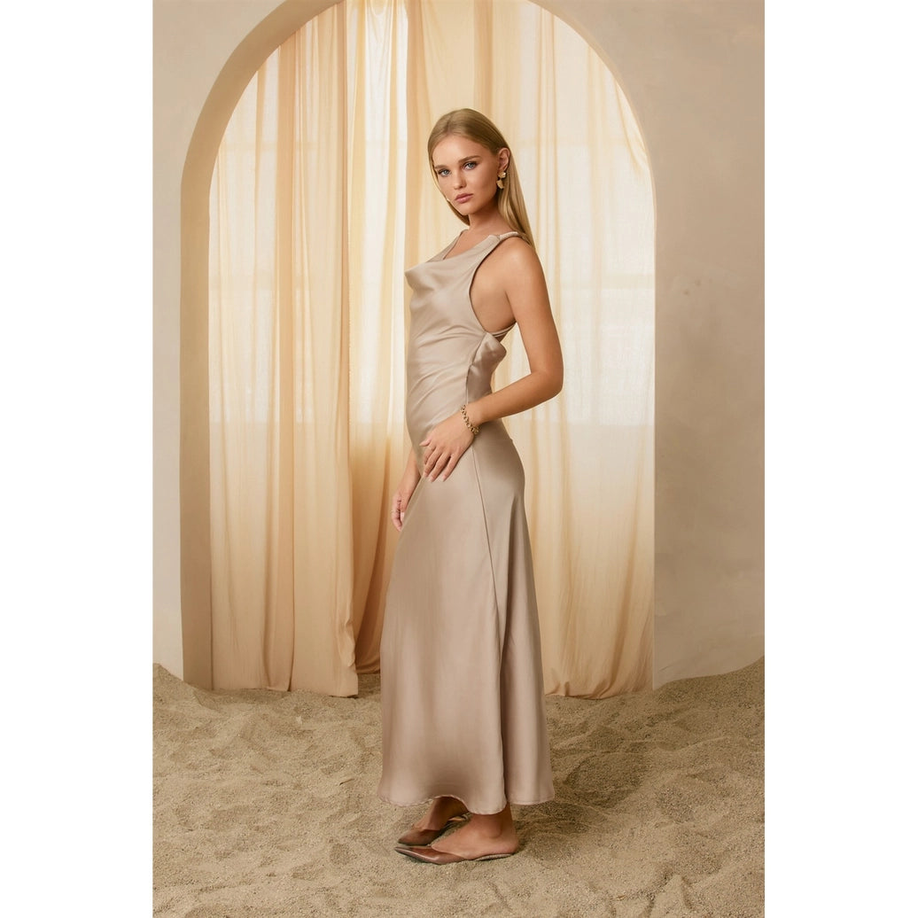 Going Out Twisted Strap Maxi Dress