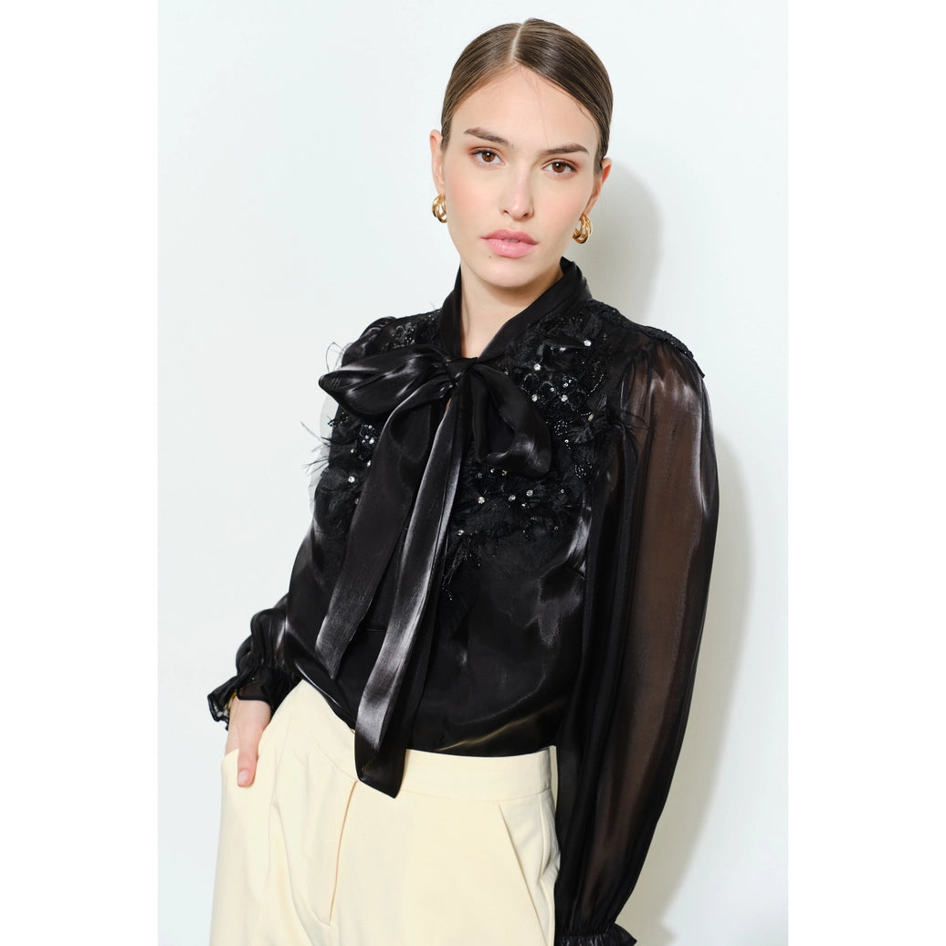 Luxe shimmer blouse
