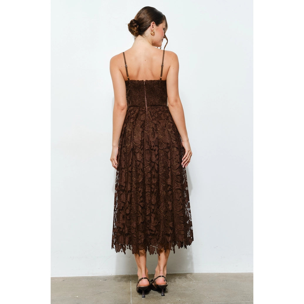 Luxe floral lace dress