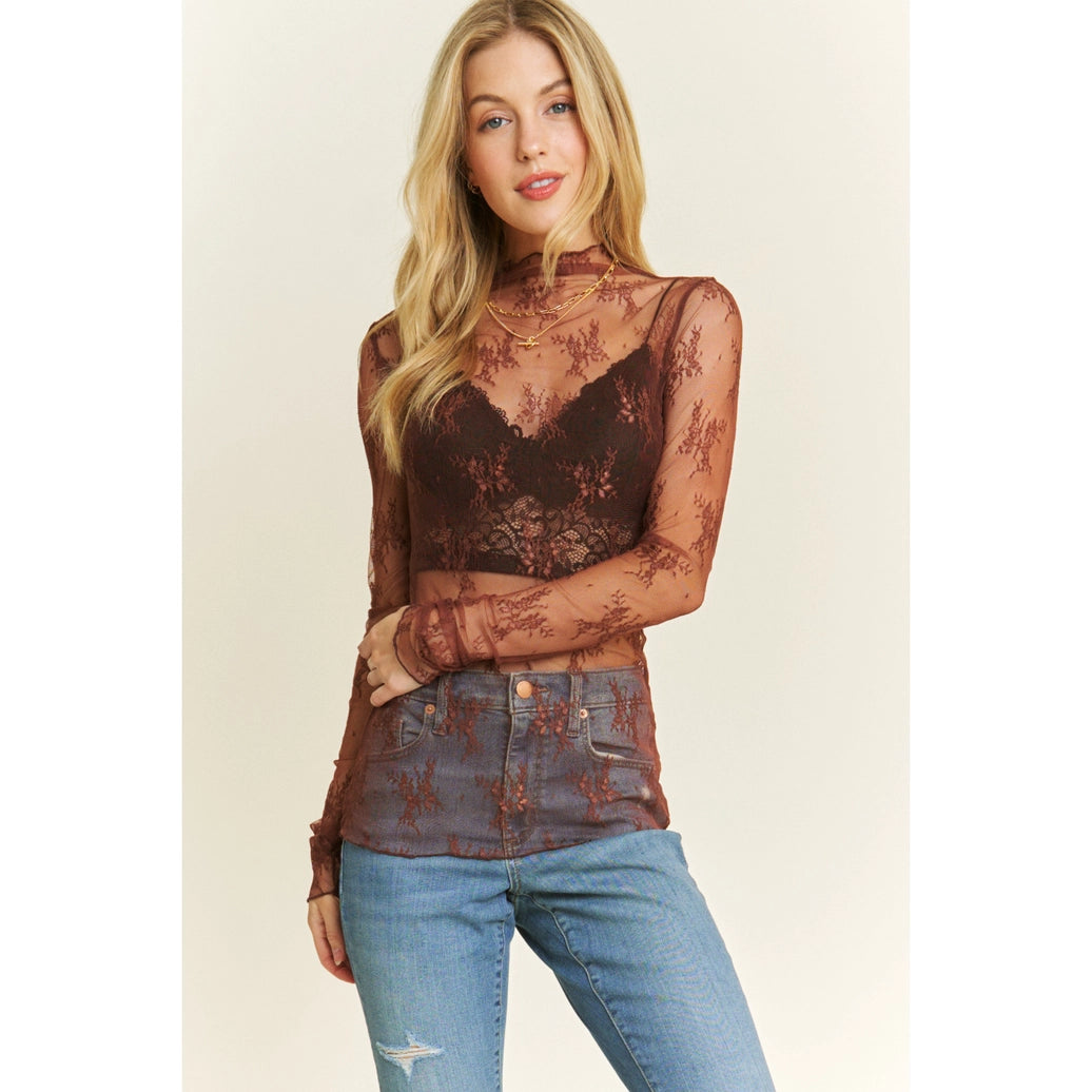 Mesh lace top