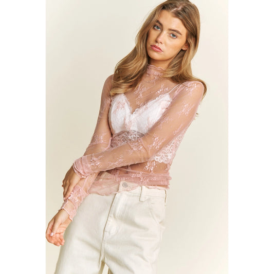 Mesh lace top