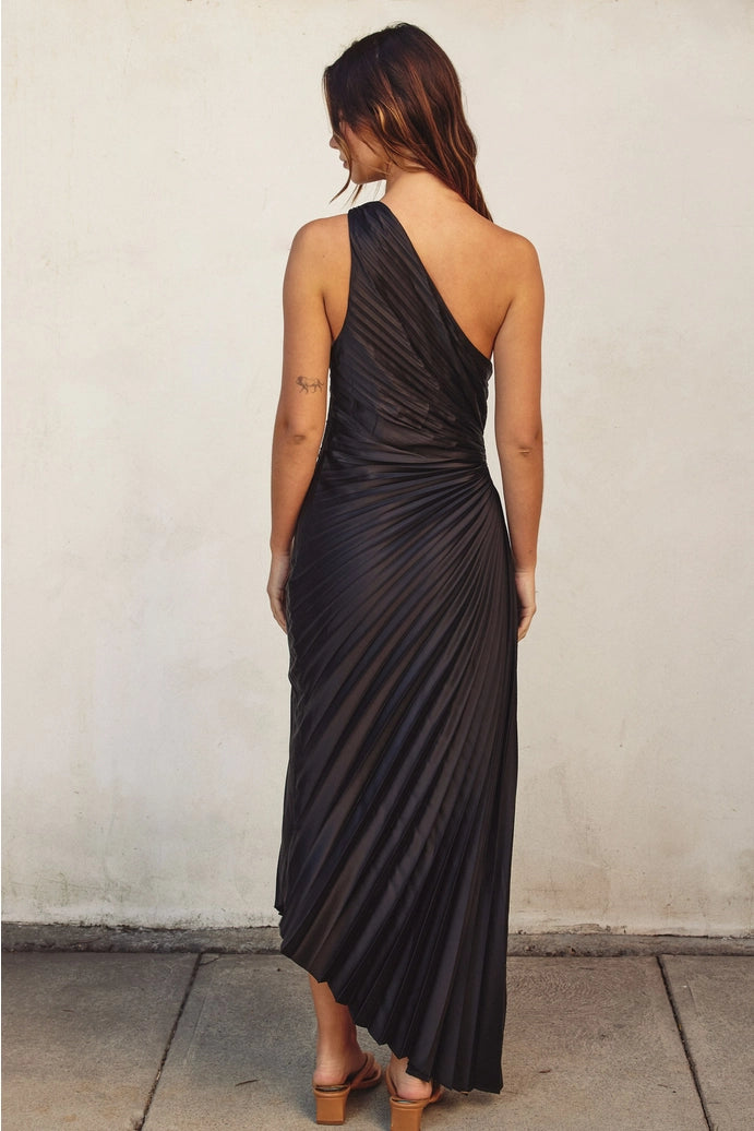 Pleated Maxi Dress