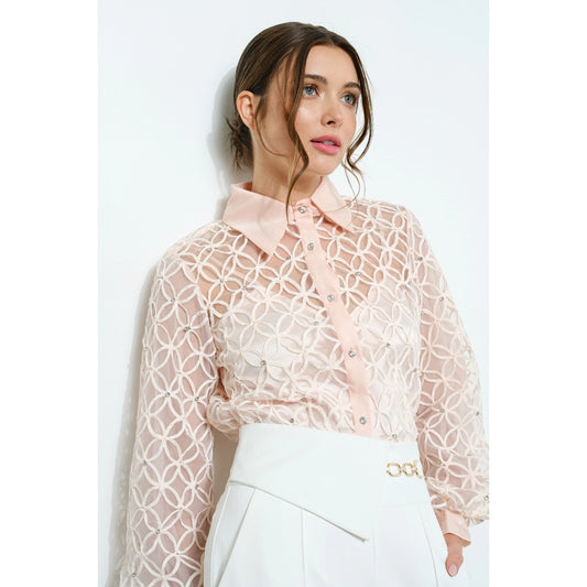 Rhinestone blouse