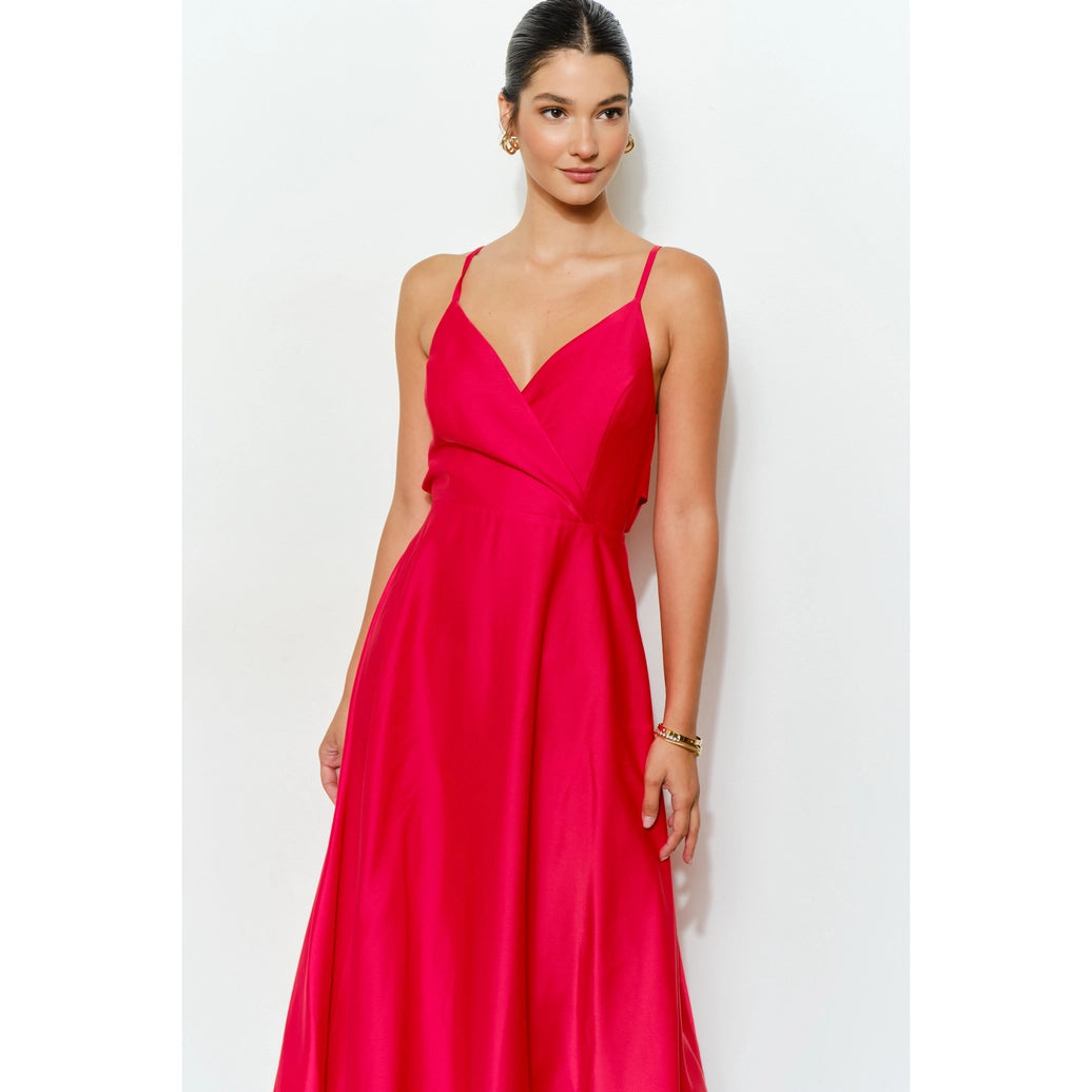 Satin Olivia dress