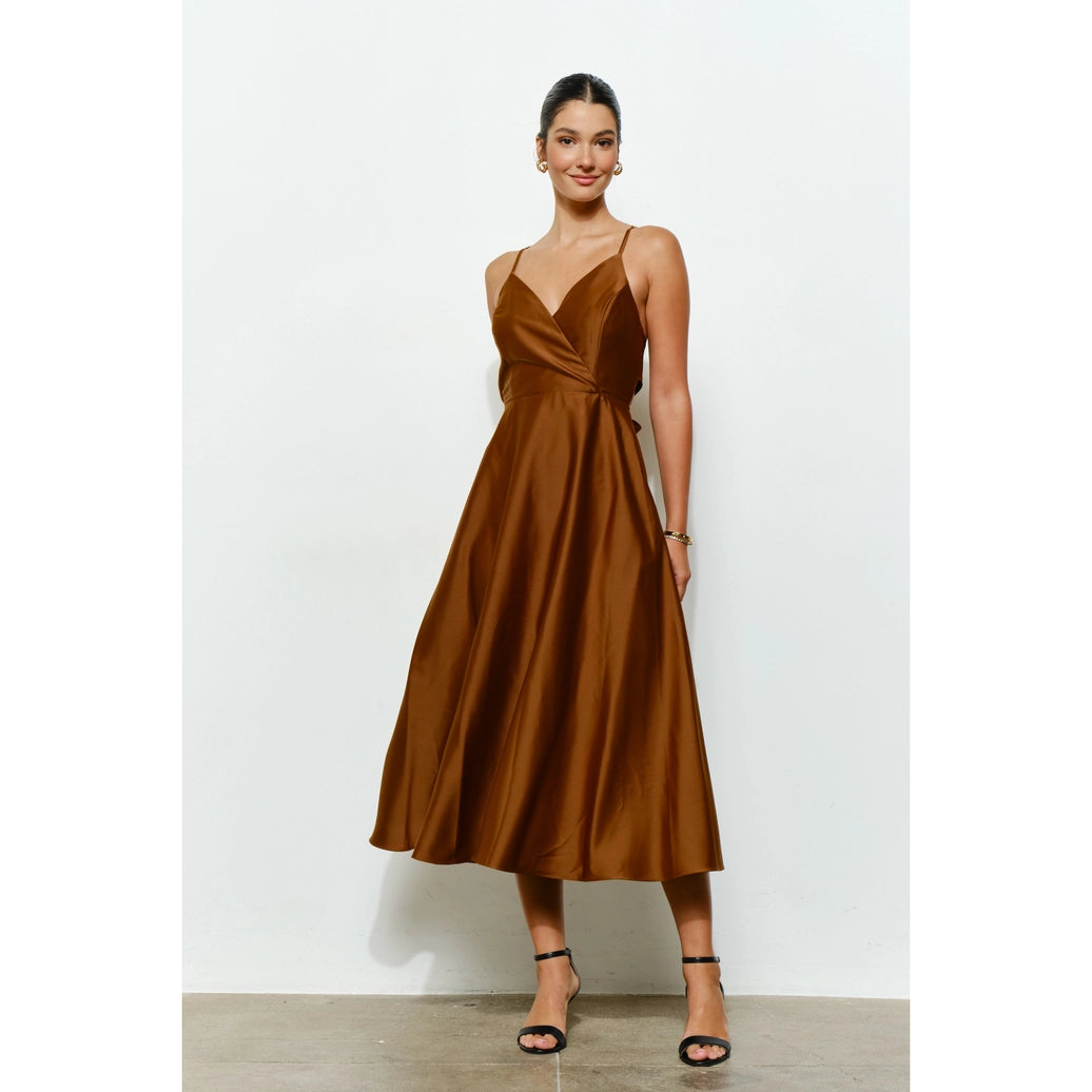 Satin Olivia dress