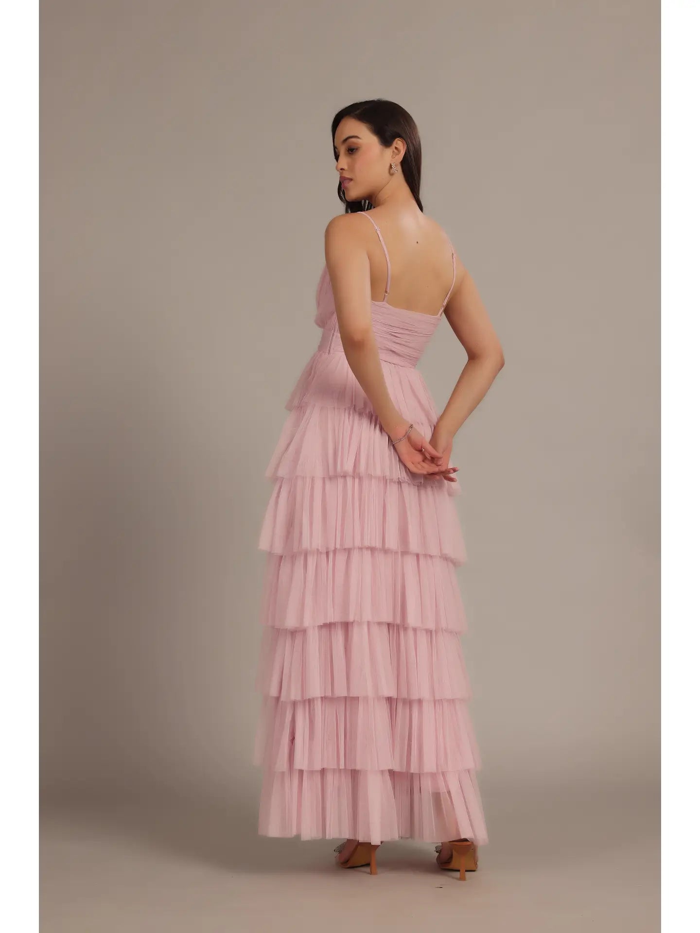 Oakley tulle maxi dress