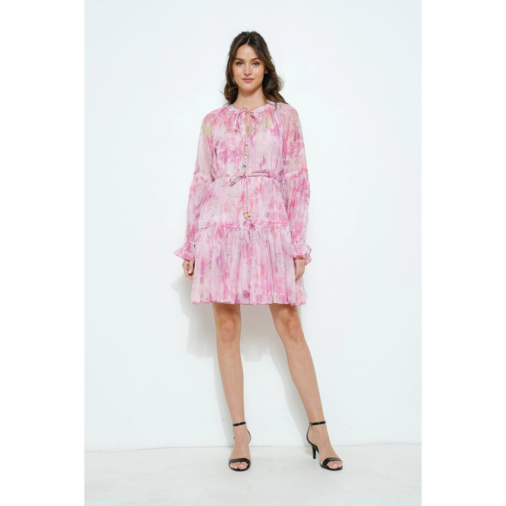 Long sleeve mini dress
