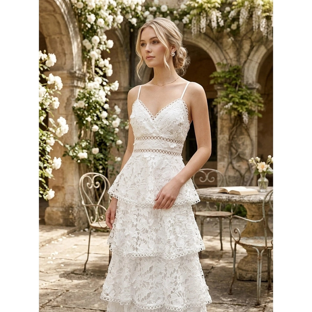 SPAGHETTI LACE DRESS