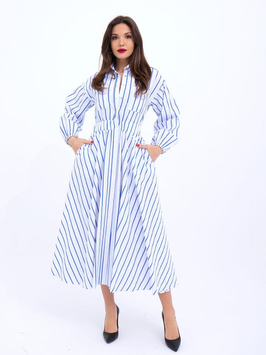 Elena striped dress image 3