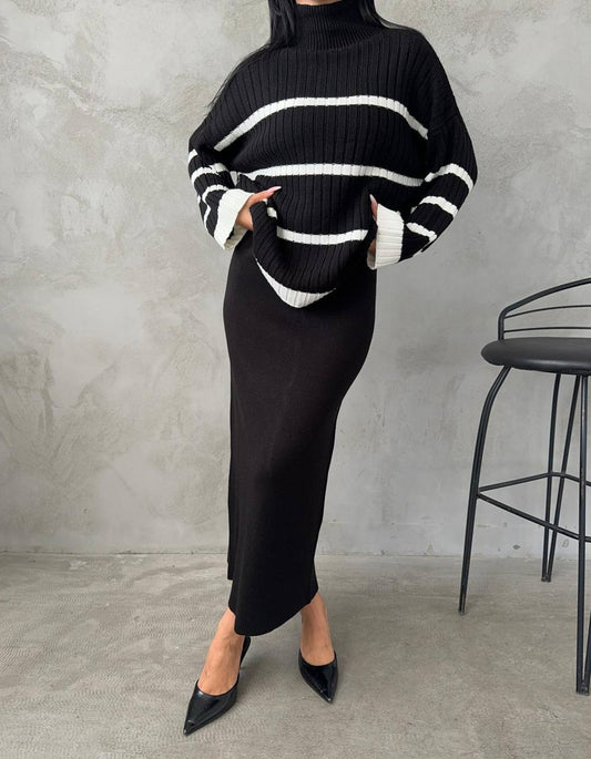 Karine skirted knitwear suit image 4