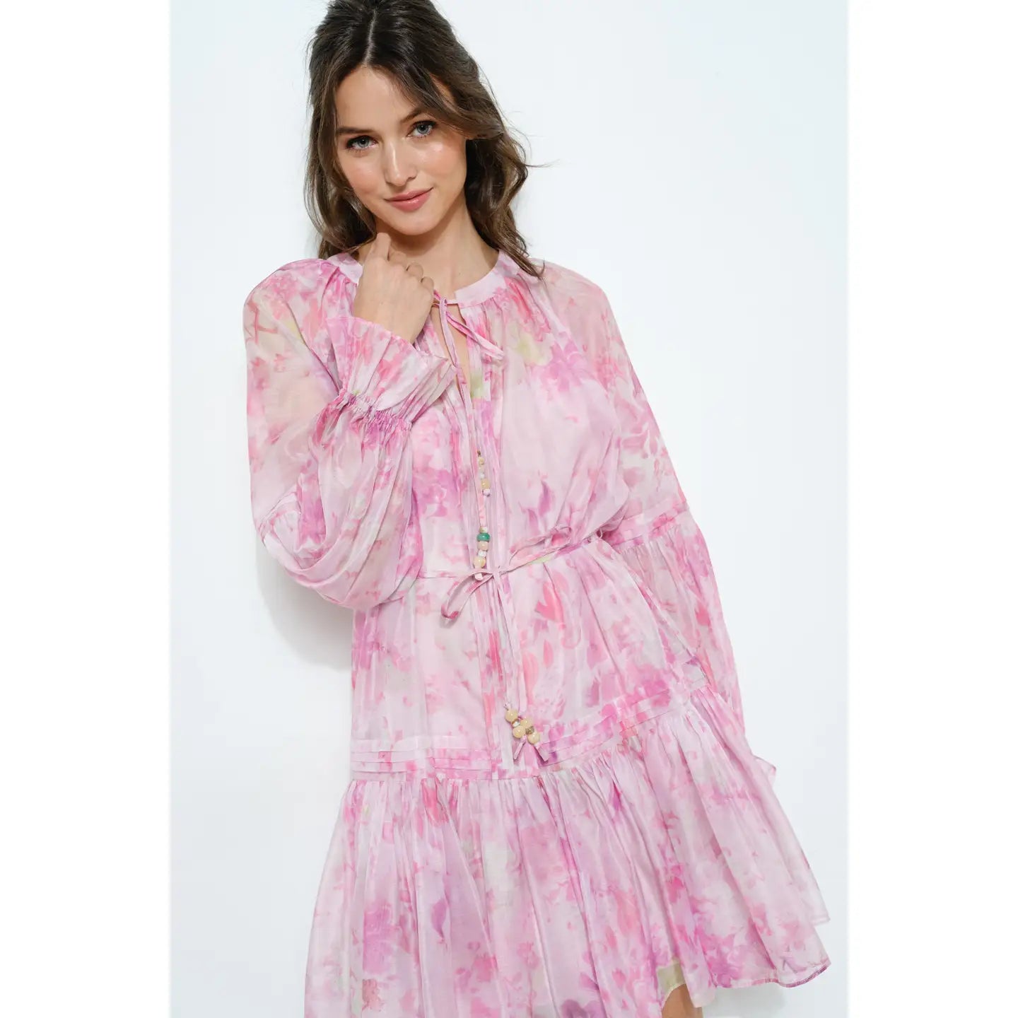 Long sleeve mini dress