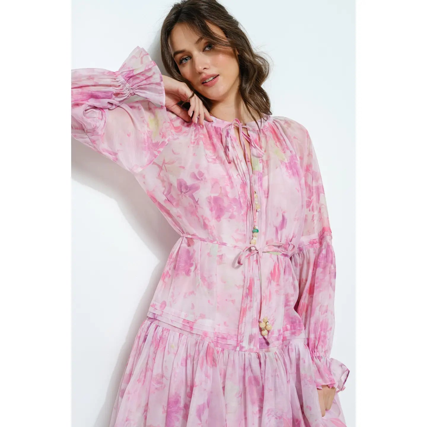 Long sleeve mini dress