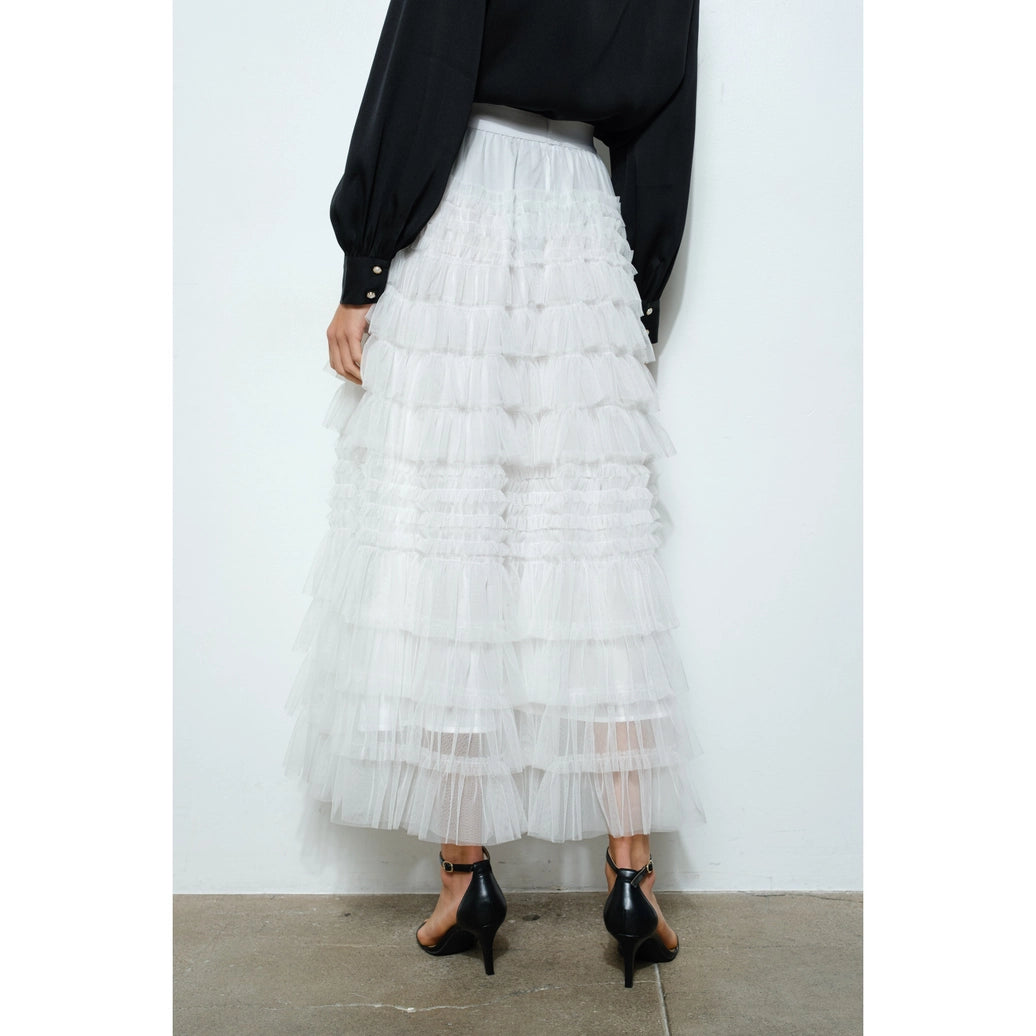 Tulle maxi skirt