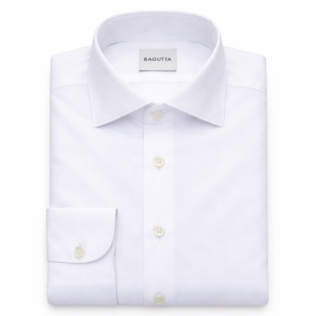 Chemise Walter blanche à col français — Bagutta