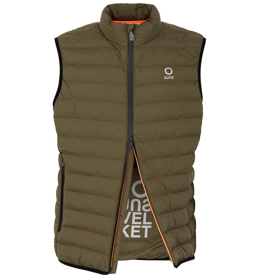 Gilet de voyage Oty vert armée — Suns