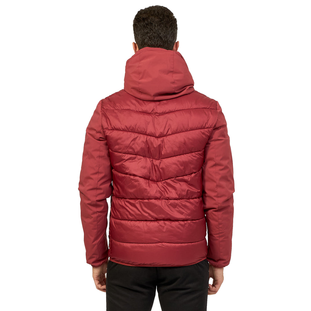 Veste matelassée rouge en nylon — Yes Zee