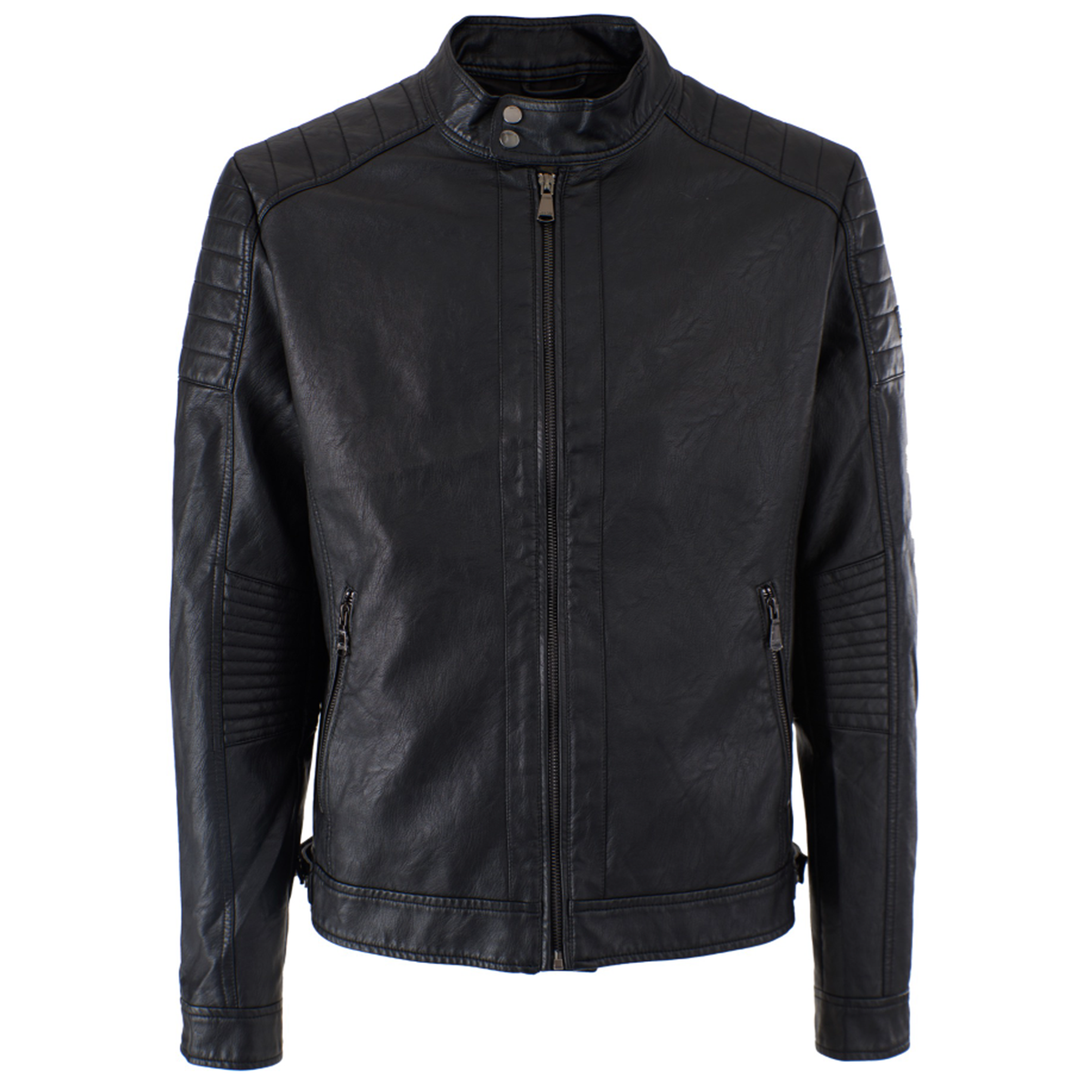 Veste noire en similicuir — Yes Zee