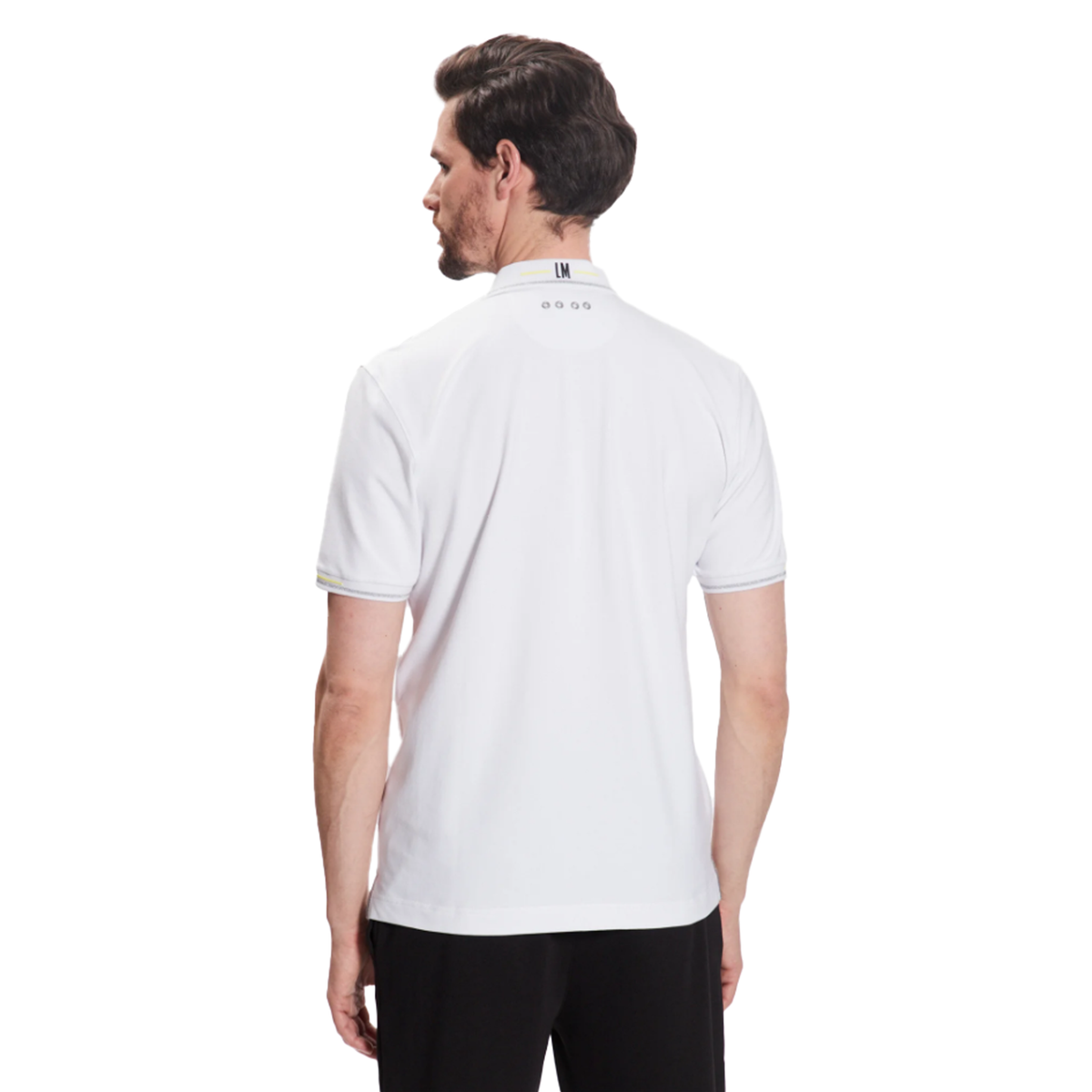 Polo blanc en jersey soyeux — La Martina